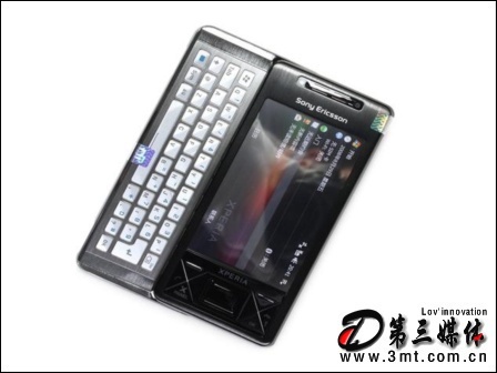 索爱手机: 经典"X"状设计 索爱侧滑全键盘智能手机X1