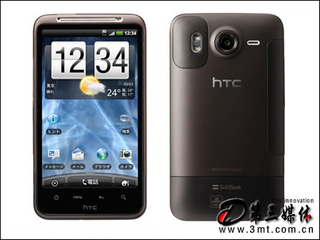 HTC手机: 4.3寸屏1GHz 安致旗舰Softbank 001HT发布
